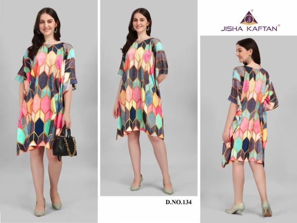 Jelite Kurti Kaftan 5 New Fancy Wear Printed Polyester Kaftan Collection